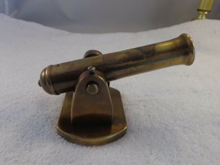 Old Antique Or Vintage Very Heavy Brass Cannon Collectible Toy Rare Unique