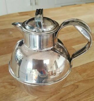 Vintage Silver Plated Coffee Hot Water Jug Pot W Gallimore & Sons