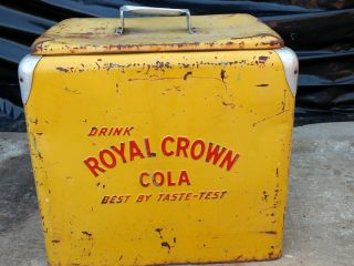Rare Vintage " Drink Royal Crown Cola - - Best By Taste Test " Cooler