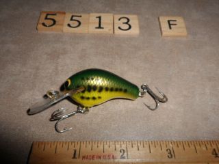 T5513 F Older Bagley Killer B Or Honey B Fishing Lure With Brass Ties