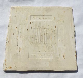 White 4x4 Vintage Ceramic Tile HR Johnson England - 1Sq Ft - Salvaged 3
