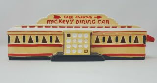 Rare Dept 56 Snow Village Diner (Mickey ' s) 5078 - 4 (1986 - 1987) 2
