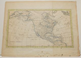 Antique Map Of North America By Charles Cooke 1700`s Rare