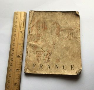 Old Rare Pocket Guide To France Wwii Military Navy Army Soldier Booklet