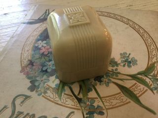 Antique Vintage Celluloid Ring Presentation Box Ivory Color Made In Usa