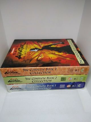 Avatar The Last Airbender Season Book 1 2 3 Complete Series Dvd Set Rare Oop