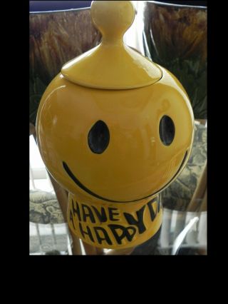 Antique Mccoy Smiley Face Cookie Jar