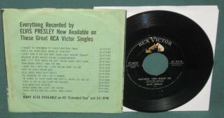 Elvis Presley RCA 47 - 6643 Love Me Tender 45 W/ Rare Green Sleeve 1956 2