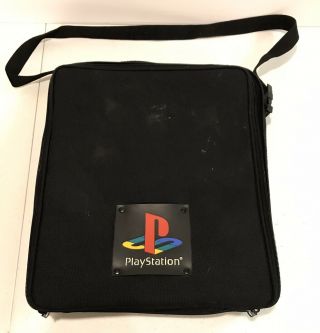 Rare Vintage Official Sony Playstation 1 Console Travel Bag Case Shoulder Strap