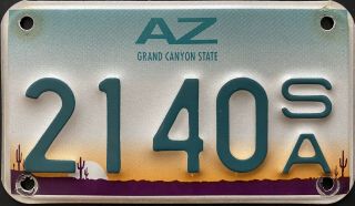 1990 Arizona State Police/highway Patrol Motor Unit License Plate Rare