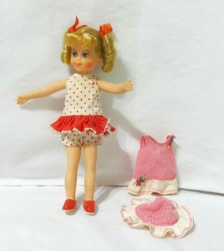 Vintage Tutti Doll (buffy) By Mattel @ 1965 - With Extra Outfit -