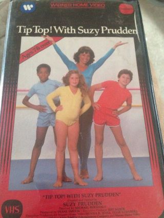 1982 Tip Top With Suzy Prudden,  Ages 7 & Over,  Rare Vhs Tape