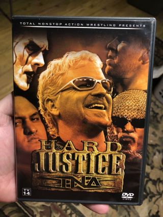 Tna Wrestling Hard Justice 2006 Dvd Oop Rare Sting,  Aj Styles,  Fallen Angel,  Lax