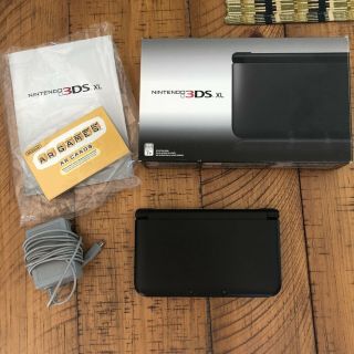 Nintendo 3ds Xl Handheld System Console Cib Complete Launch Black Spr - 001 Rare