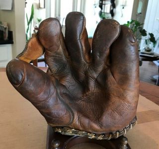 Bob Kline Rare Horsehide Split Finger Baseball Glove Red Sox Senators Athletics