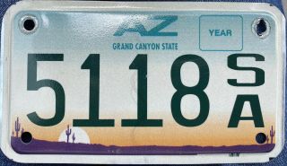 2000 Arizona State Police/highway Patrol License Plate Rare