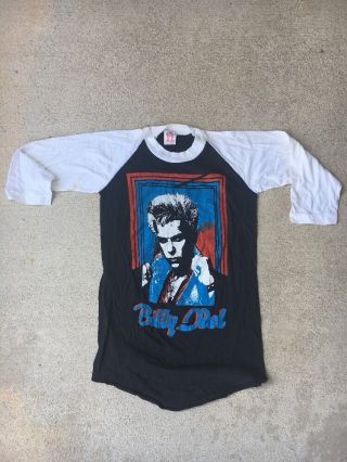 Rare Vintage Billy Idol White Wedding Tour 1980s Rock Concert Tee Shirt S Small