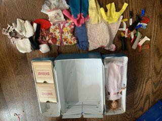 Vintage Skipper Doll With Case And Accessories
