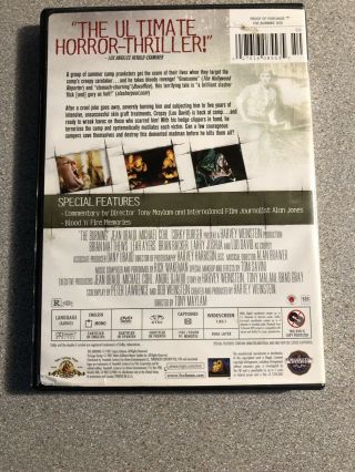THE BURNING Widescreen Dual Layer Rare OOP MGM Tom Savini Jason Alexander 2