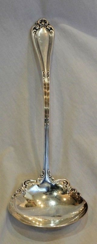 Antique 1835 R.  Wallace Silver Plated Punch Or Soup Ladle 12.  5 "