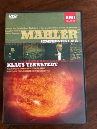 Klaus Tennstedt - Mahler: Symphonies 1 8 (dvd,  2006) Rare