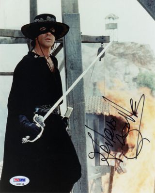 Antonio Banderas Signed Autographed 8x10 Photo Rare Full Signature Zorro Psa/dna