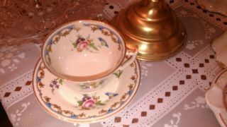 Syracuse China Old Ivory Lady Louise Cup And Saucer Rare