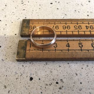 Vintage Or Antique Rolled Gold Ring,  Like Wedding Band