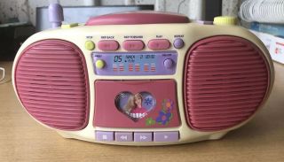 Vintage 90s Barbie Dance With Me Talking Boombox Be - 160 Rare With Dance Tape 2
