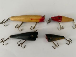 Group Of Vintage Creek Chub Fishing Lures.  River Scamp Darter And Plunkers