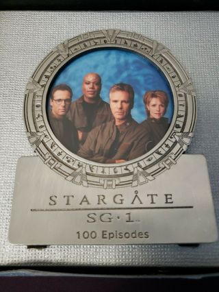 STARGATE SG - 1 MGM LIMITED EDITION SOLID PEWTER FRAME,  KEYCHAIN RARE 100 EPISODE 3
