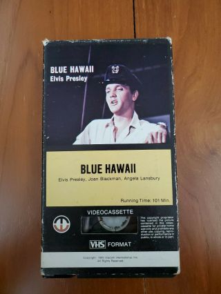Blue Hawaii (vhs,  1978) Rare Magnetic Video Release Elvis Presley
