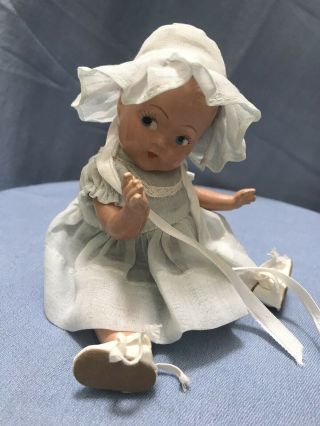 Rare Vintage Vogue Toddles 1939 8” Composition Doll All