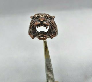 Extremely Rare Ancient Bronze Ring Viking Tiger Symbol Artifact Bronze Ring