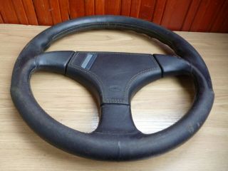 Momo Steering Wheel Hella Steering Wheel Black 3spoke Size 36cm Rare