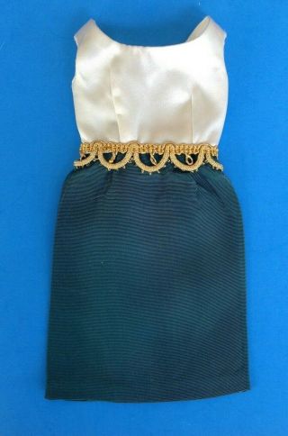 Vintage Tammy Doll On The Town Green & Cream Dress 9168 - 6