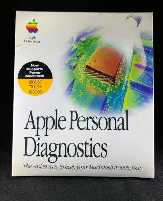 Apple Personal Diagnostics (, Rare Vintage,  Mac,  1994) M2800ll/b