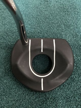Gain Golf Rare The Vinny Putter 34” With Ball Pick Up Mallet Head Steel Shaft