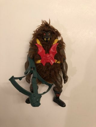 Vintage Motu Grizzlor Black Dark Face Variant He - Man Rare Complete