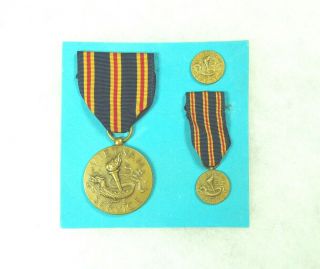 Dept Of State/defense Civilian Service In Vietnam Medal,  Rare Maco Contract Set