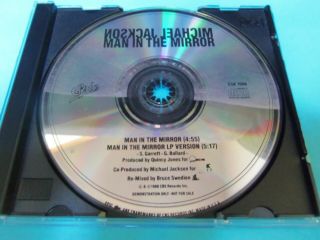 Michael Jackson.  Man In The Mirror.  Rare.  2 - Track Promo Cd.  1987.  Esk 1006