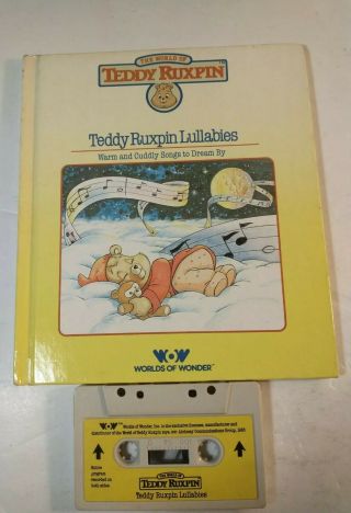 Vintage Teddy Ruxpin Lullabies Book & Cassette 1985 No Packaging