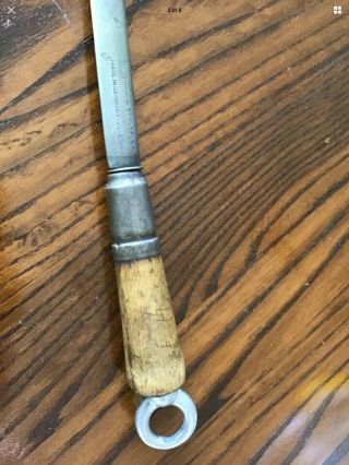 Antiques F Dick Large Knife Sharpener Sword Germany US Zone Reverse Arrow Rare 2
