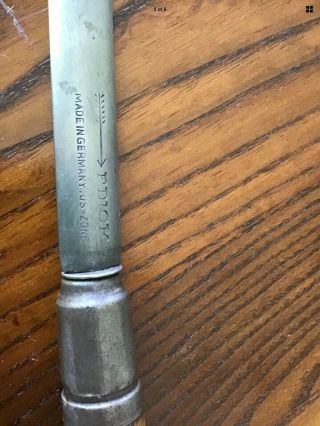 Antiques F Dick Large Knife Sharpener Sword Germany US Zone Reverse Arrow Rare 3
