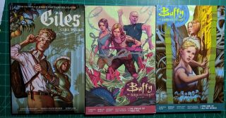 Buffy The Vampire Slayer Season 11 Tpb Vol 1 Vol 2 And Giles Girl Blue Oop Rare