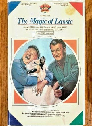" The Magic Of Lassie " James Stewart Mickey Rooney Stephanie Zimbalist Rare
