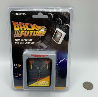 Back To The Future Flux Capacitor Usb Car Charger - Ships Oop Rare