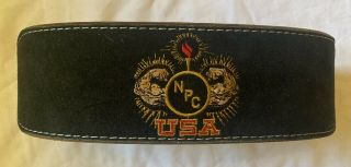 Rare Cardillo Custom Made Lifting Belt.  Npc Usa 39” Black