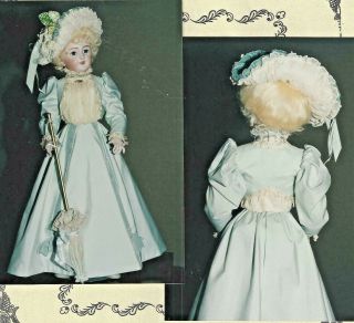 25 - 26 " Antique French Fashion/gibson Girl Doll Jacket - Dress Hat Boots Top Pattern