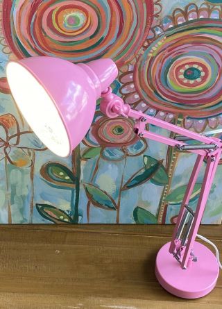 Pink Desk Lamp - Adjustable - Pottery Barn Teen
